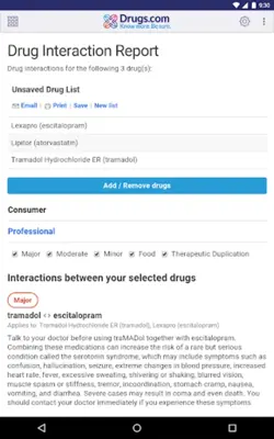 Drugs.com android App screenshot 1